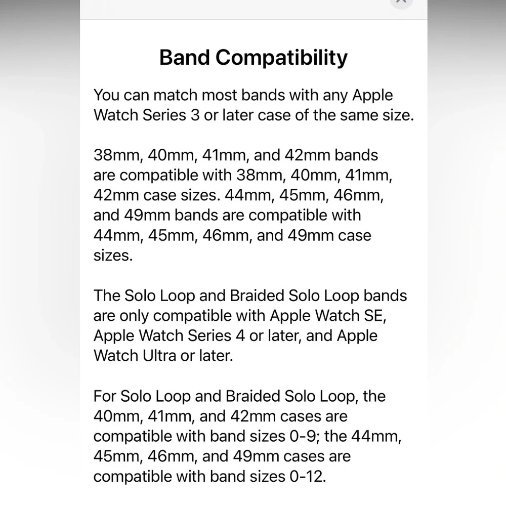 Apple Watch Anchor Blue Solo Loop Band Size 7 Sport Silicone OEM Gift